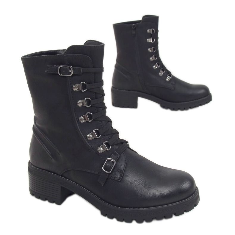 Stivali militari neri 361 Black nero