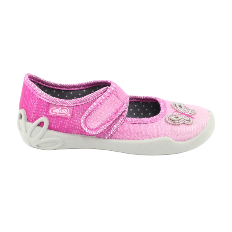 Scarpe per bambini Befado 123X038 rosa d'argento