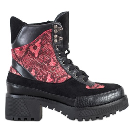 Groto Gogo Rock Workers in pole nero rosso