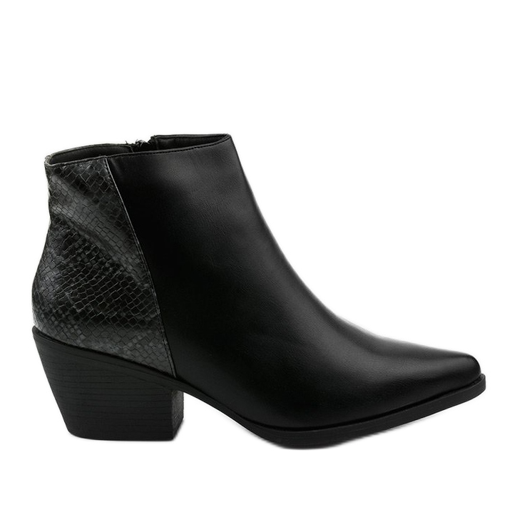 Stivali da cowboy neri da donna Prerent nero grigio
