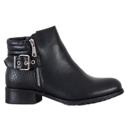 Kayla Stivali casual con fibbia nero