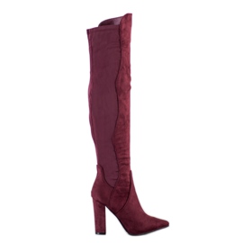 Sweet Shoes Stivali Alti In Spitz rosso