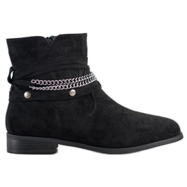 Cm Paris Cowgirl con una catena decorativa nero
