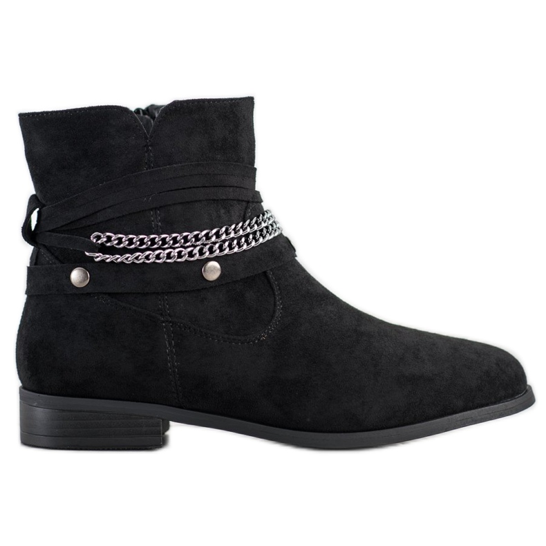 Cm Paris Cowgirl con una catena decorativa nero