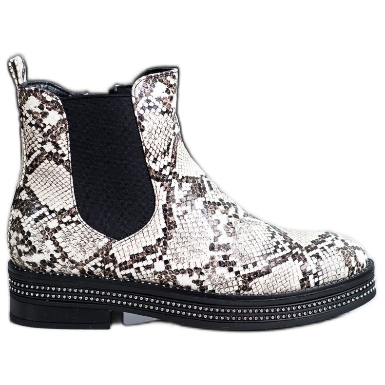 SHELOVET Stivali Sulla Piattaforma Con Cubic Zirconia multicolore