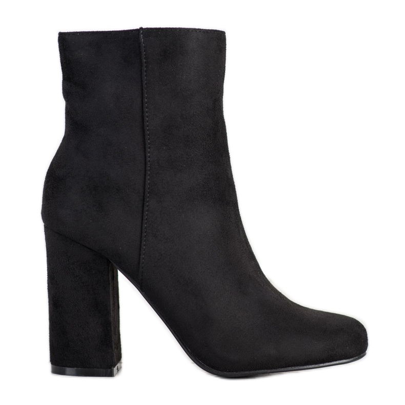 SHELOVET Stivali alti in pelle scamosciata nero