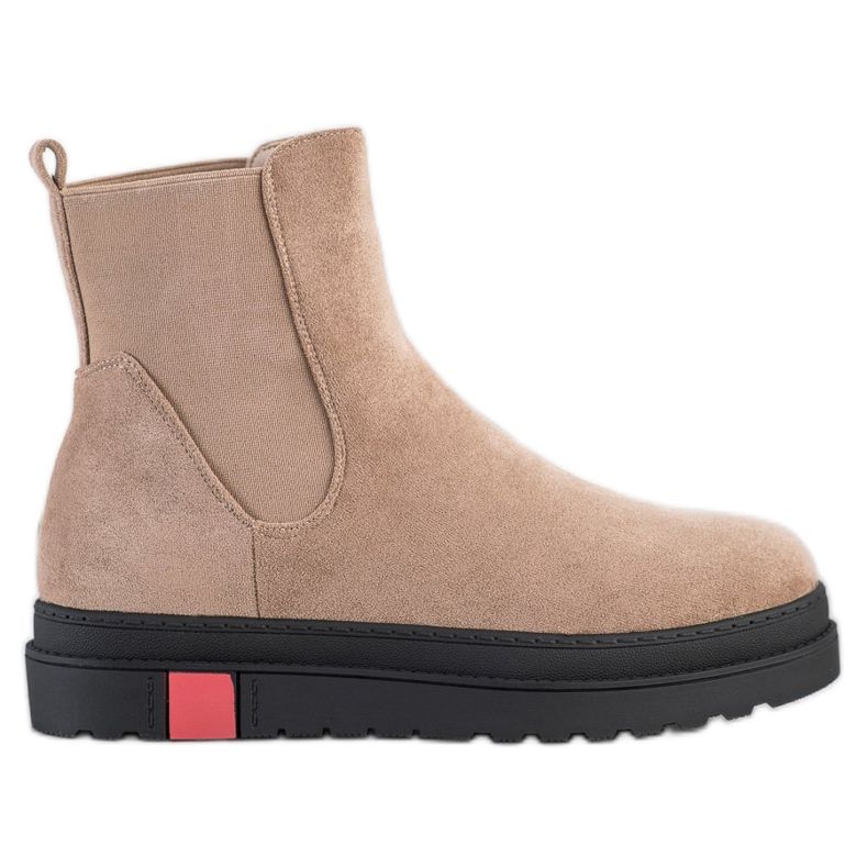 Seastar Stivali sulla piattaforma beige