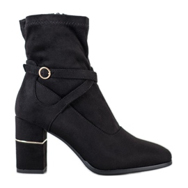 Goodin Stivali Con Inserto In Oro nero