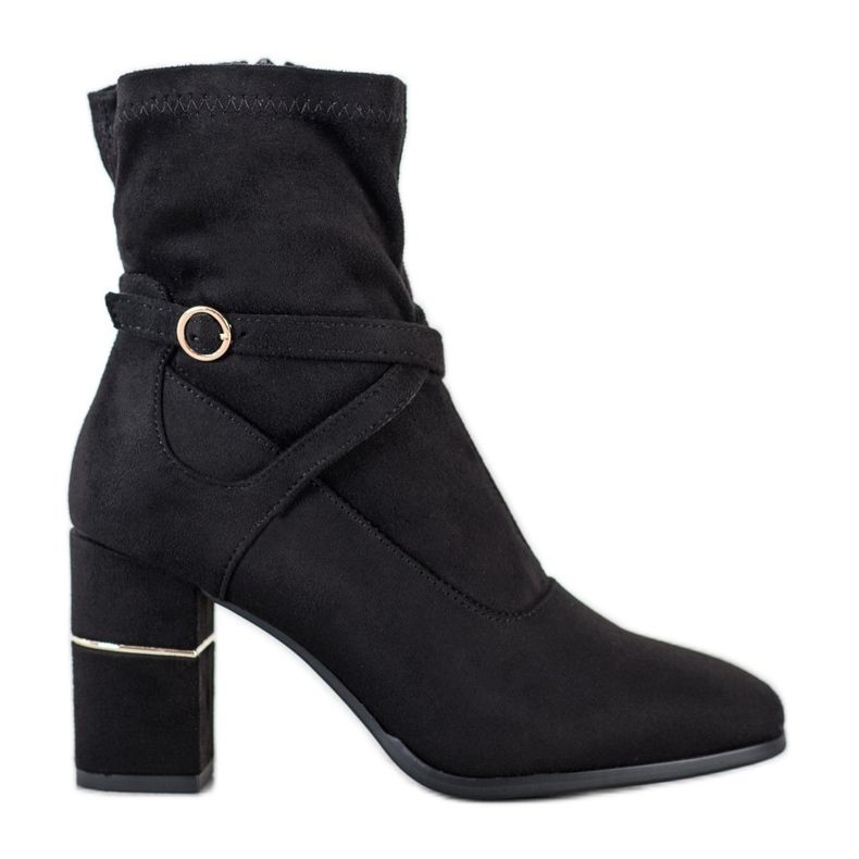 Goodin Stivali Con Inserto In Oro nero