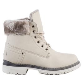 SHELOVET Scarponi Da Trekking Con Pelliccia beige