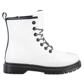 SHELOVET Stivali in ecopelle bianco nero