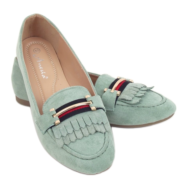 Mocassini donna acquamarina 88-381 Verde