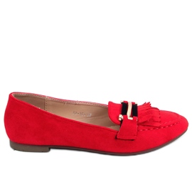Rosso Mocassini da donna 88-381 Rosso