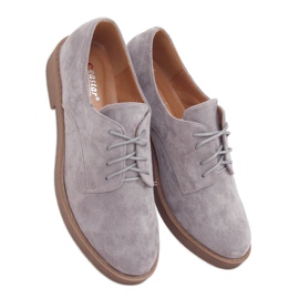 Mocassini stringati grigi TU146 Gray grigio