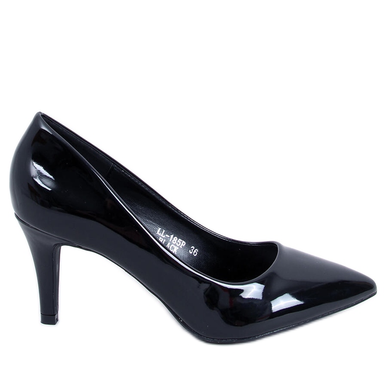 Tacchi alti da donna laccati neri LL-185P Nero
