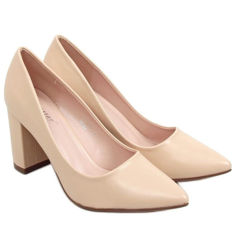 Décolleté sul palo beige NF-65P Beige