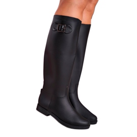 SEA Stivali Wellington neri da donna Eileen Black nero