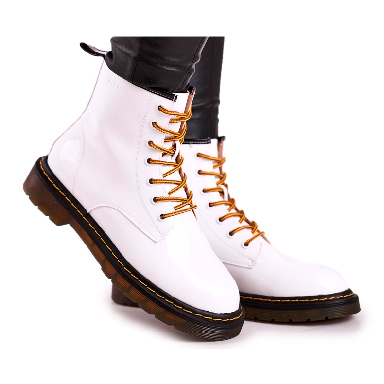 Stivali da donna Stivali in pelle Bianco GOE GG2N3057A bianca