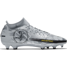Nike Phantom Gt Scorpion Academy Dynamic Fit FG / MG DA2266 001 scarpe da calcio grigio argento d'argento