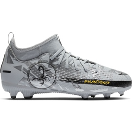 Nike Phantom Gt Scorpion Academy Dynamic Fit FG / MG Junior DA2287 001 scarpe da calcio grigio argento grigio