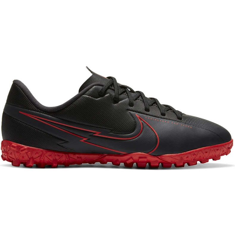 Scarpa da calcio Nike Mercurial Vapor 13 Academy Tf Junior AT8145 060 nero rosso nero