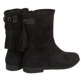 Stivali neri da donna J19-97 Black Ii Quality nero