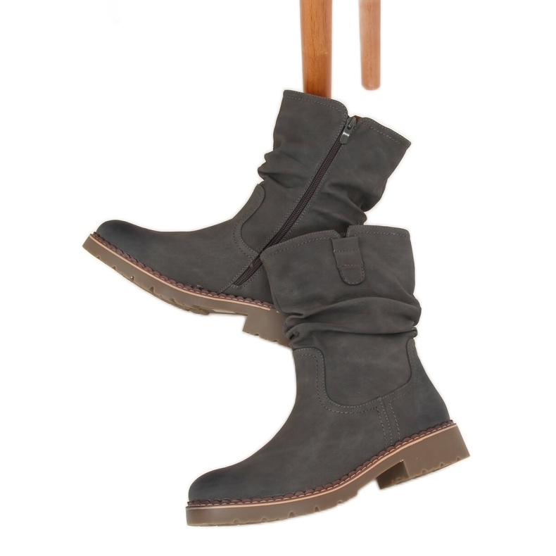 Grigio Stivali grigi da donna 6981 Grigio