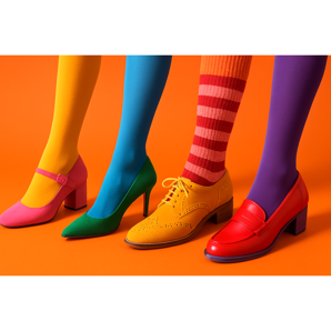Collant colorati e calze - Una guida di elegante connessione con calzature