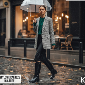 Stivali di gomma alla moda da donna: calzature eleganti per i giorni di pioggia