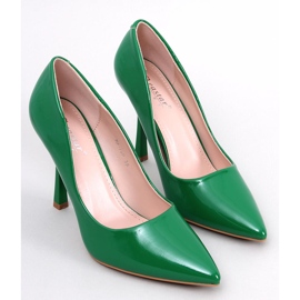 Tacchi alti da donna laccati Anika Grass verde 1