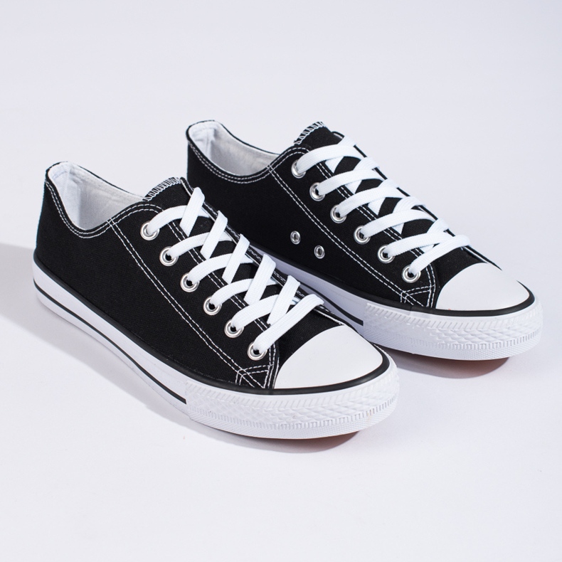 Vico Sneakers nere da uomo nero 1