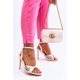 Sandali con tacco alto da donna bianchi My Darling bianca 1
