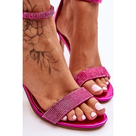 Sandali con tacco alto da donna con fucsia Perfecto rosa 2
