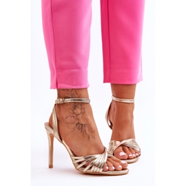 Sandali da donna con tacco alto oro My Darling d'oro 1