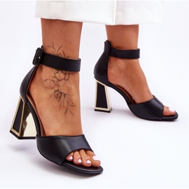 PS1 Eleganti sandali con tacco alto neri Sorel nero 2