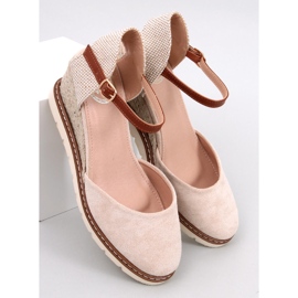 Espadrillas con zeppa Ellio beige 1