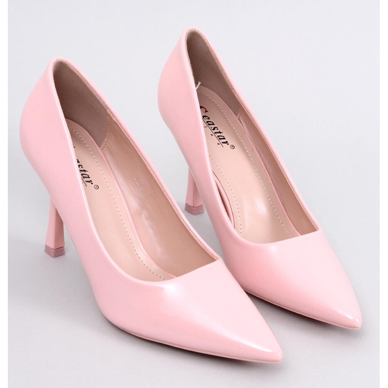 Tacchi alti da donna laccati rosa Ladd 1