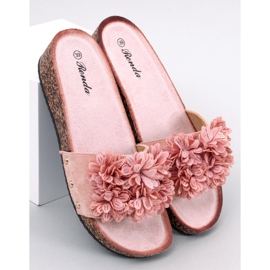 Sandali con zeppa con fiori di Galia Pink rosa 1