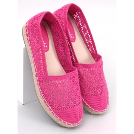 Espadrillas traforate Terian Fuchsia Rose Red rosa 1
