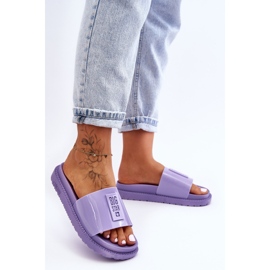 Ciabatte da donna Big Star JJ274A304 Viola 2