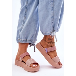 ZAXY Pantofole vegane con velcro HH285284 Nude rosa 1