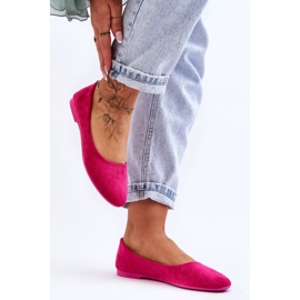 Ballerina da donna in camoscio fucsia Lasota rosa 1