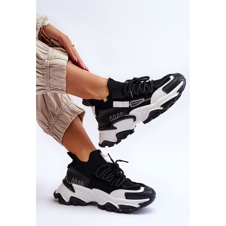 PS1 Sneakers a calzino da donna nere Keaton nero 1