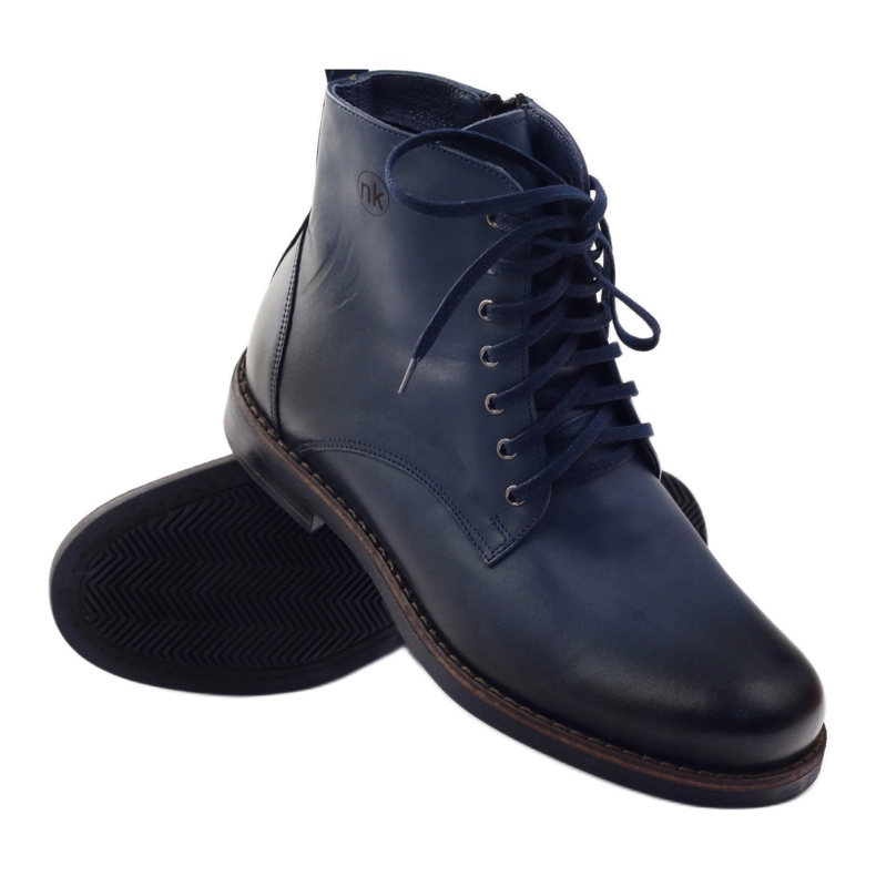 Stivali con cerniera Nikopol 660 blu navy 3
