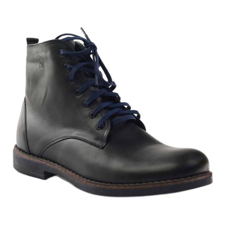 Stivali neri con cerniera Nikopol 660 black nero blu navy 1
