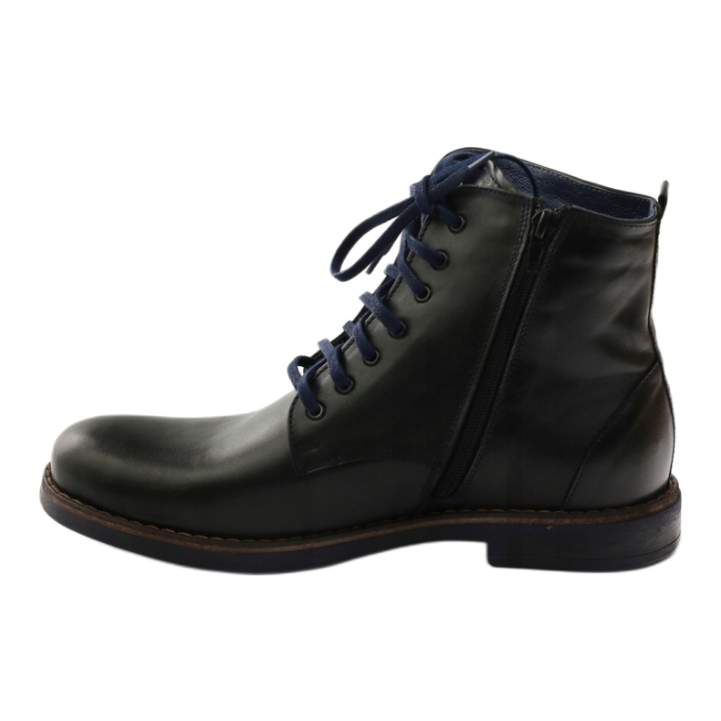 Stivali neri con cerniera Nikopol 660 black nero blu navy 2