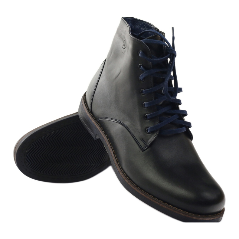 Stivali neri con cerniera Nikopol 660 black nero blu navy 3