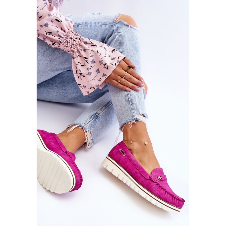 PS1 Mocassini Donna Con Plateau Fucsia Mirren rosa 1