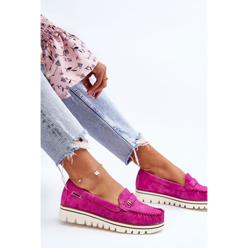 PS1 Mocassini Donna Con Plateau Fucsia Mirren rosa 2