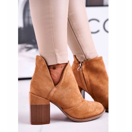 Bella Paris Stivali Con Tacco Donna Taglio Cammello Meliori marrone 4